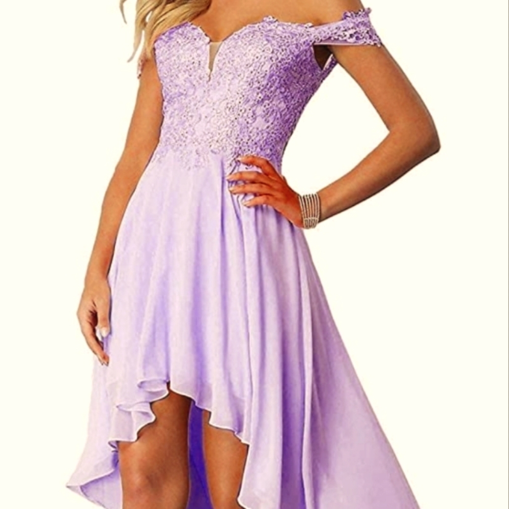 Lilac formal party dress